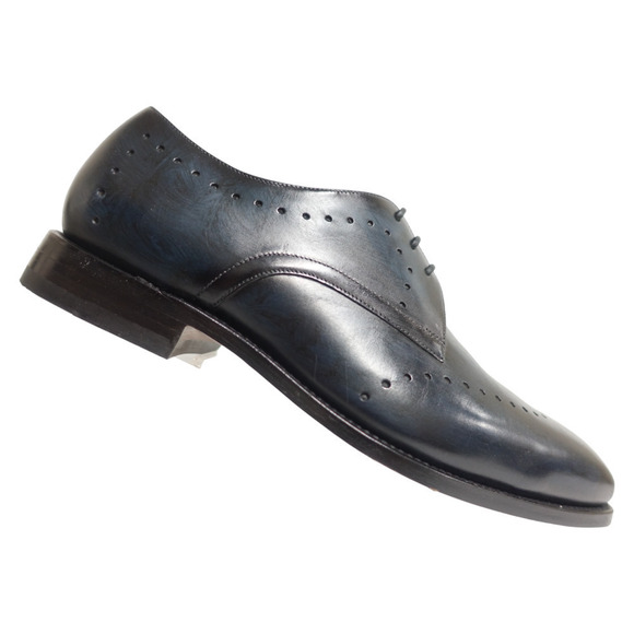 MORAL CODE Men Dress Shoes Brice Perf Blucher Blue Goodyear Welt 11M,US/10.5UK - Picture 1 of 10